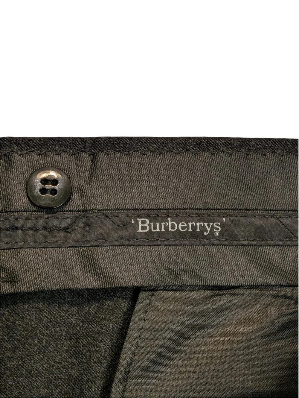 Vintage Burberrys Men's 42R 100% Wool 2 Piece Suit Charcoal Gray Tailored